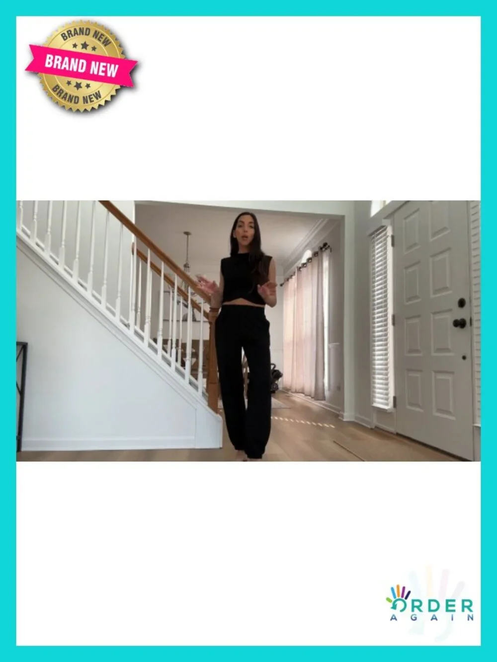 Women's 2 Piece Loungewear Set Cropped Top & Jogger Sweatpant Matching